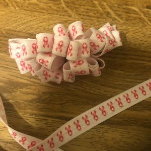 October is Breast Cancer Awareness Month - Ribbon Hairclip